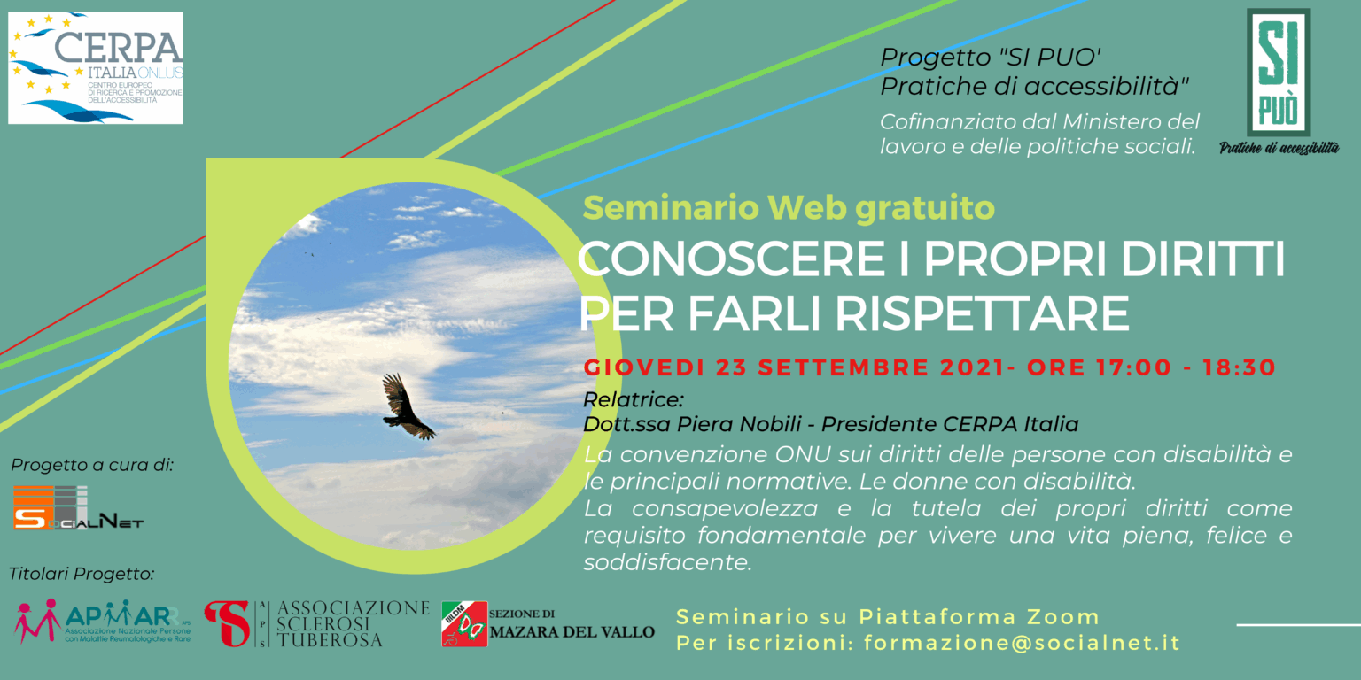 Seminario Web _ Conoscere i propri diritti per farli rispettare